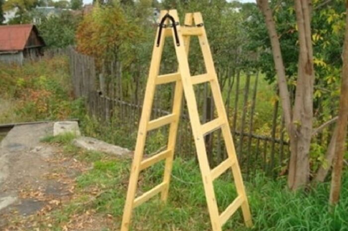 Лестница-стремянка из дерева своими руками